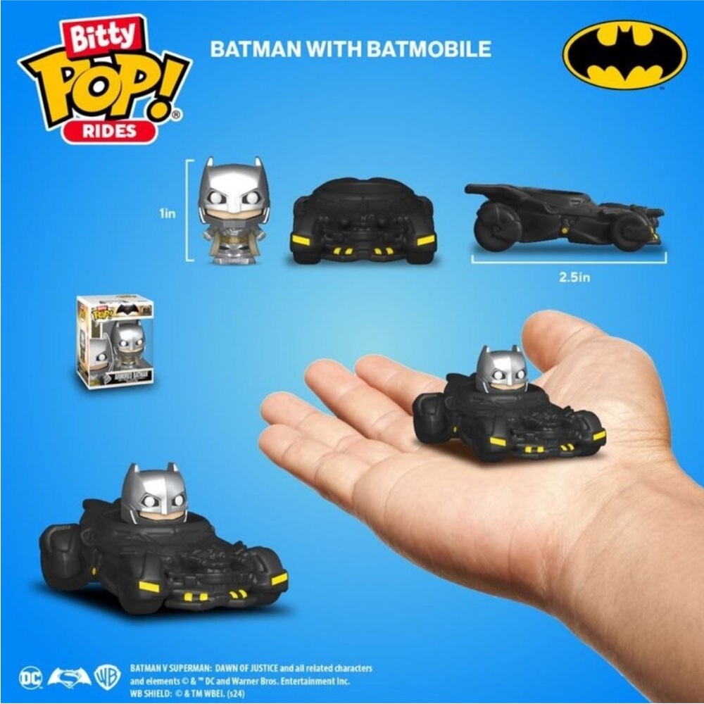 Funko Bitty POP! Rides DC Comics Armored Batman with‎ Batmobile!